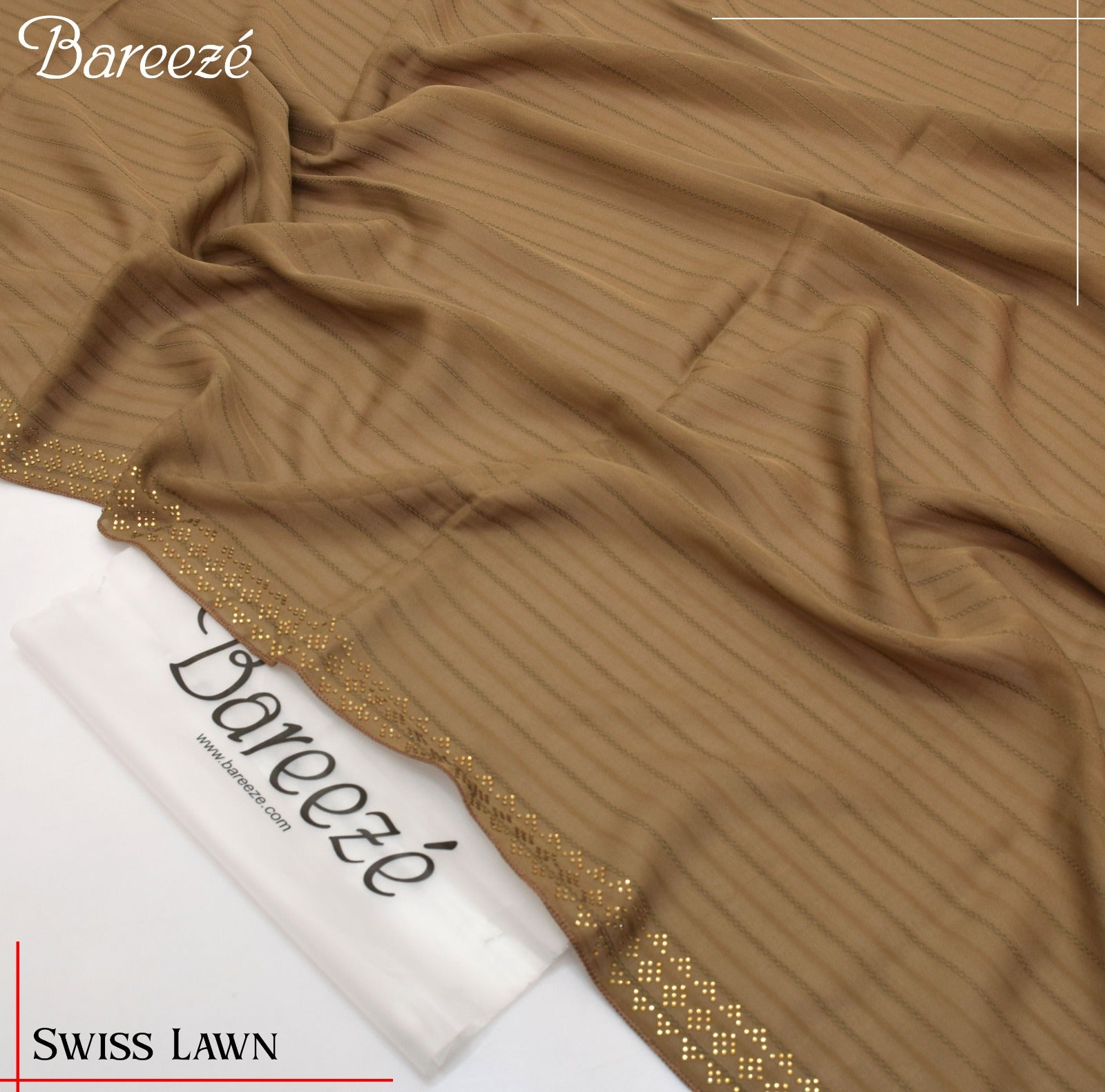 Bareeze Lawn Shawl (Dzg & no 1013 )