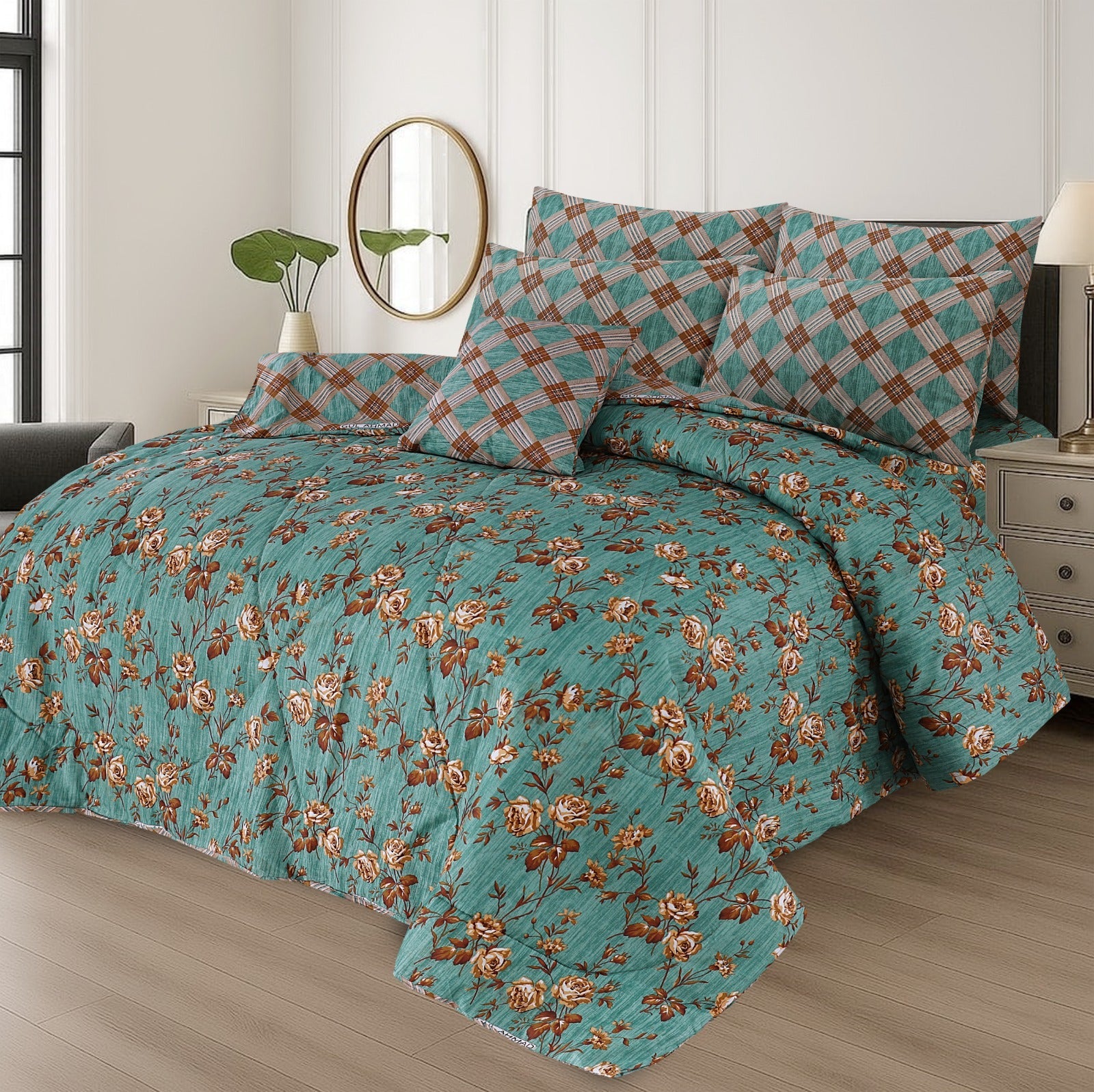 King Cotton Comfurter set 7pcs(Design MZk-252)