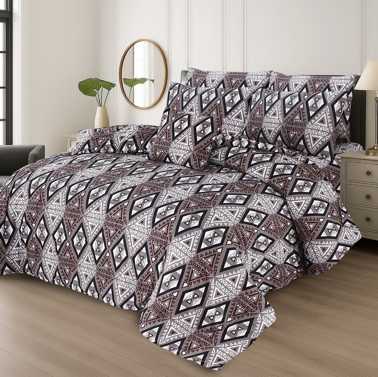 King Cotton Comfurter set 7pcs(Design MZk-272)