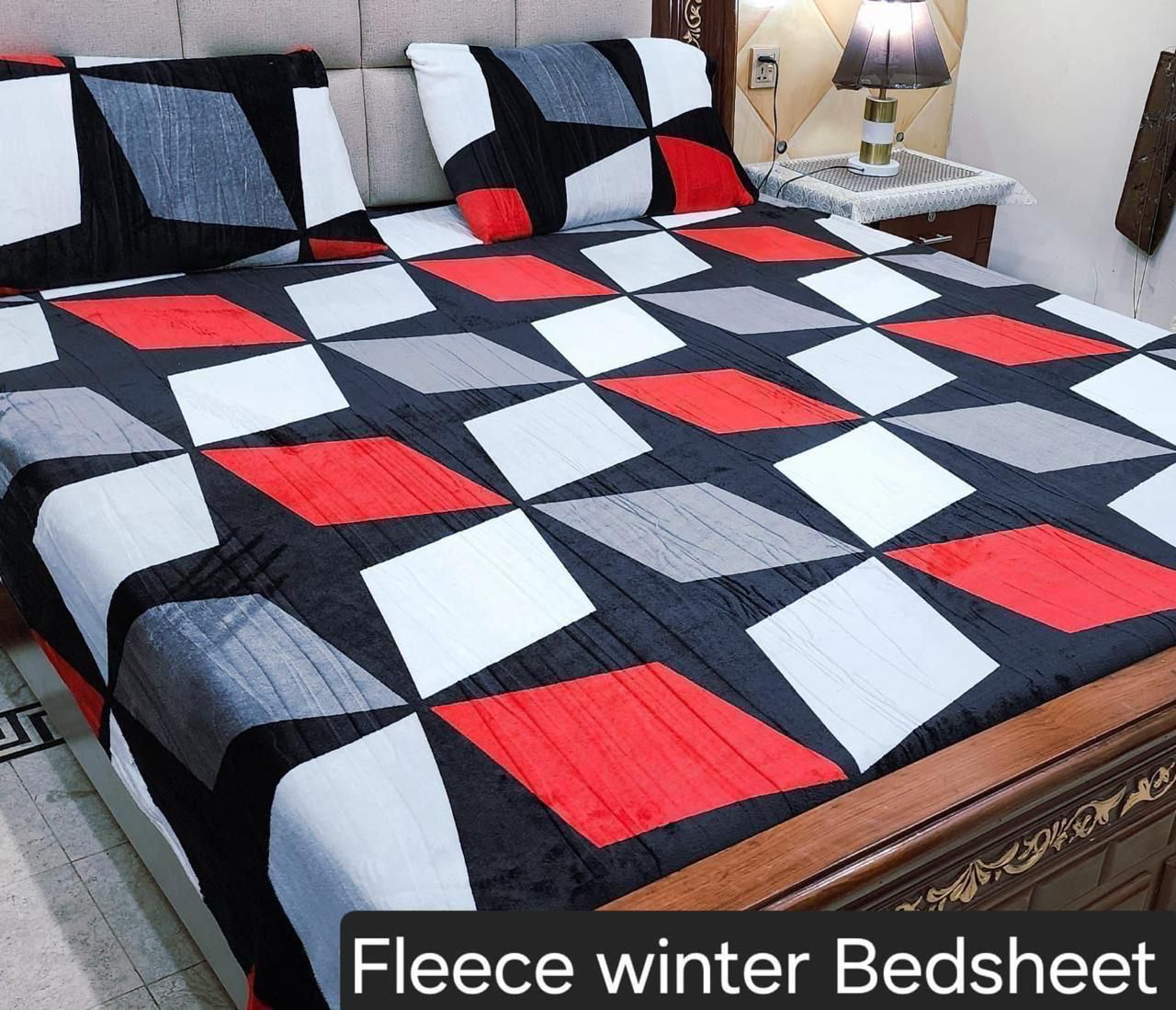 3PCS FLEES BEDSHEET (big box)