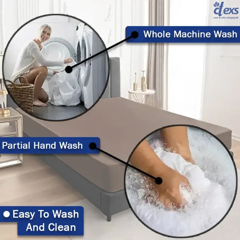 Waterproof Mattress Protector Covers –DARK-BROWN