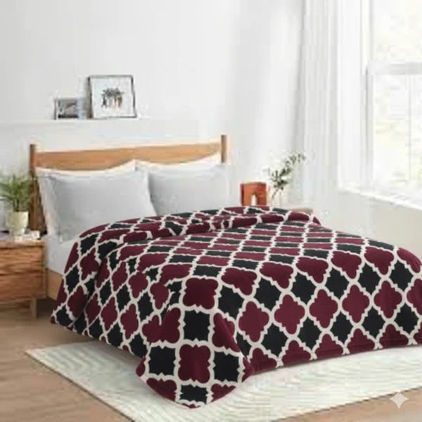 Luxury Summer AC  Blanket(Mahroon Laria)