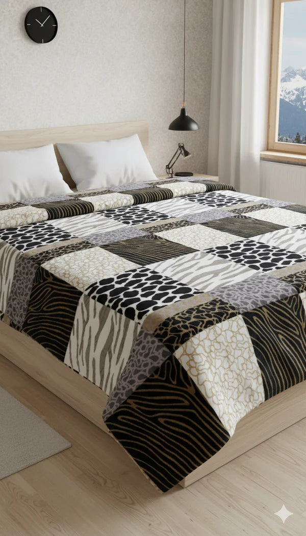 Luxury Summer AC  Blanket(Big BOX Cheeta)