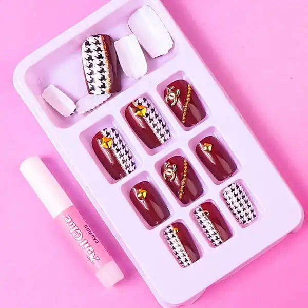 Luxury Press-On Nails (24Pcs) - Free Nail Kit Included 00023