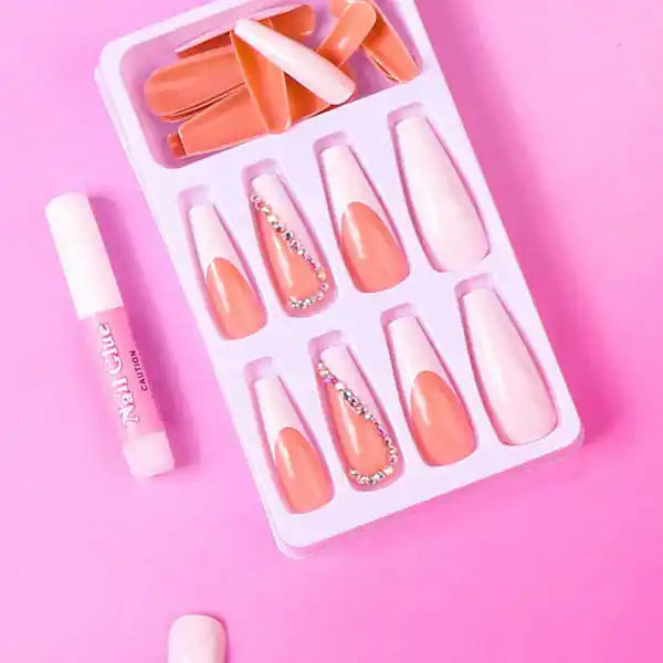 Luxury Press-On Nails (24Pcs) - Free Nail Kit Included 00024