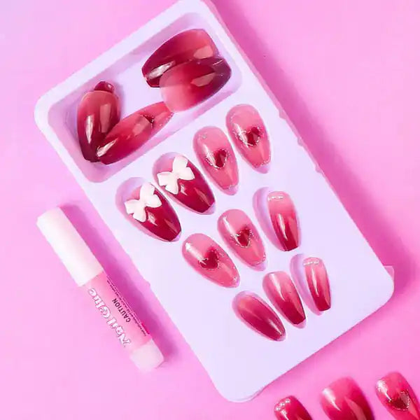 Luxury Press-On Nails (24Pcs) - Free Nail Kit Included 00025