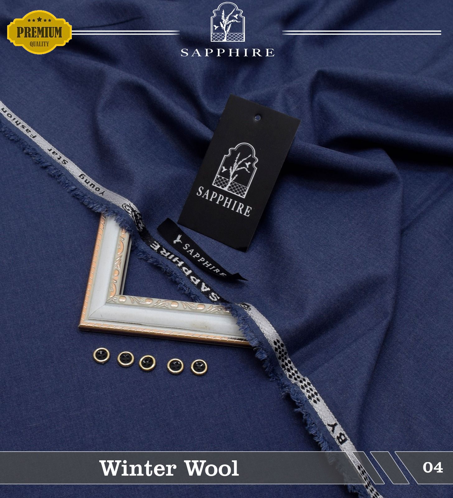 Sapphire Men’s Premium Wool Suits (DZN-2254)
