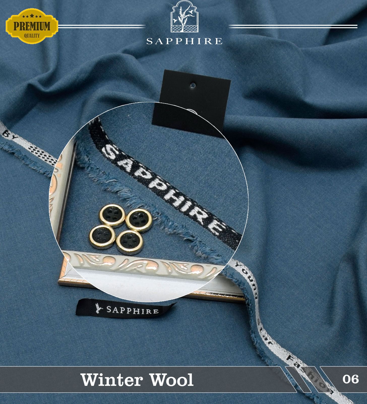 Sapphire Men’s Premium Wool Suits (DZN-2251)