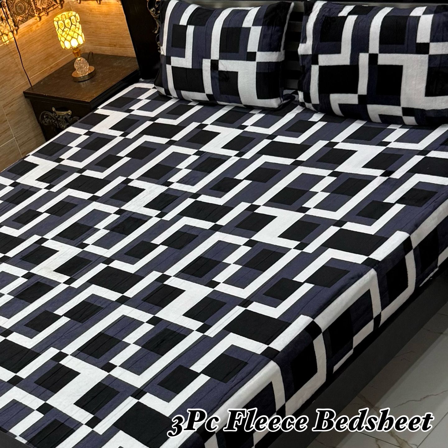 3PCS FLEES BEDSHEET (big box) DZN 8869