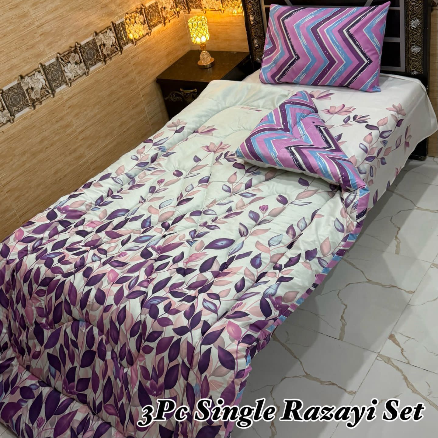 3PC Single Vicky Razai Set