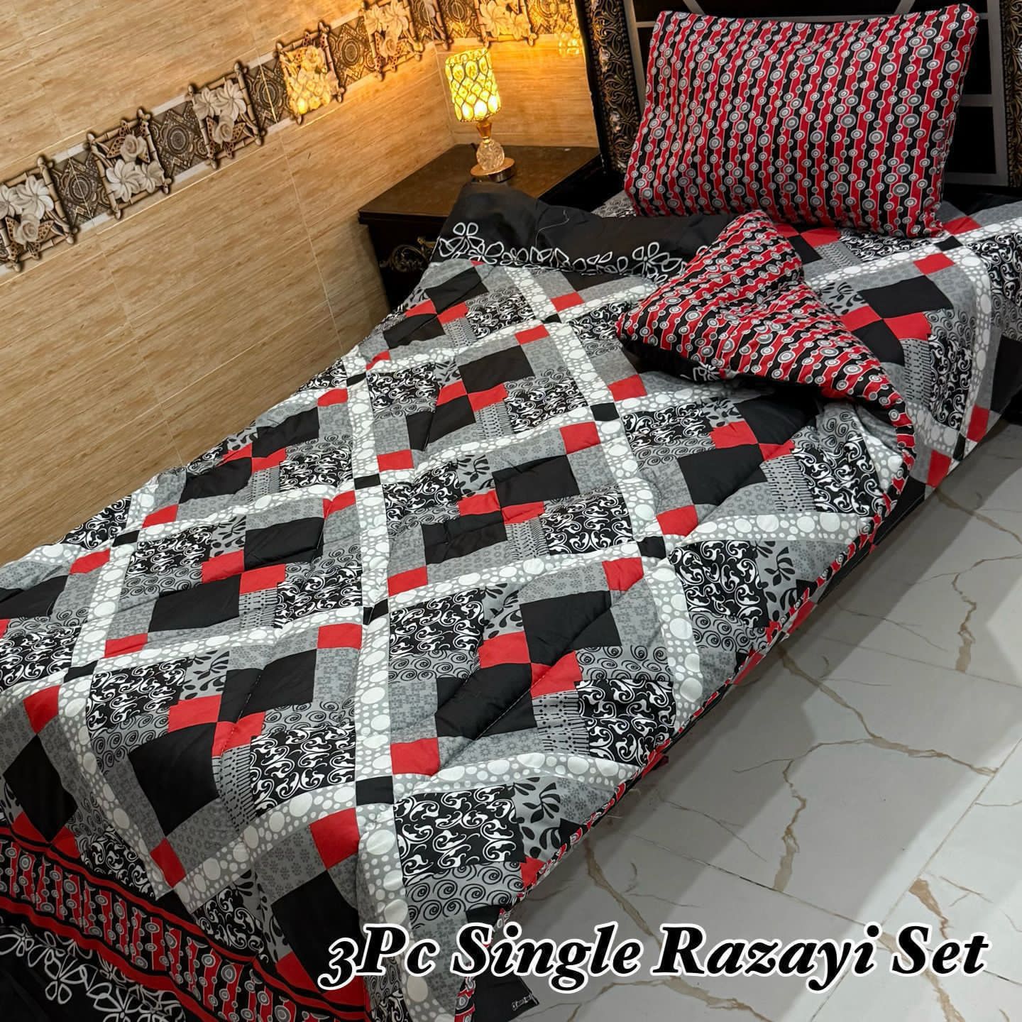 3PC Single Vicky Razai Set