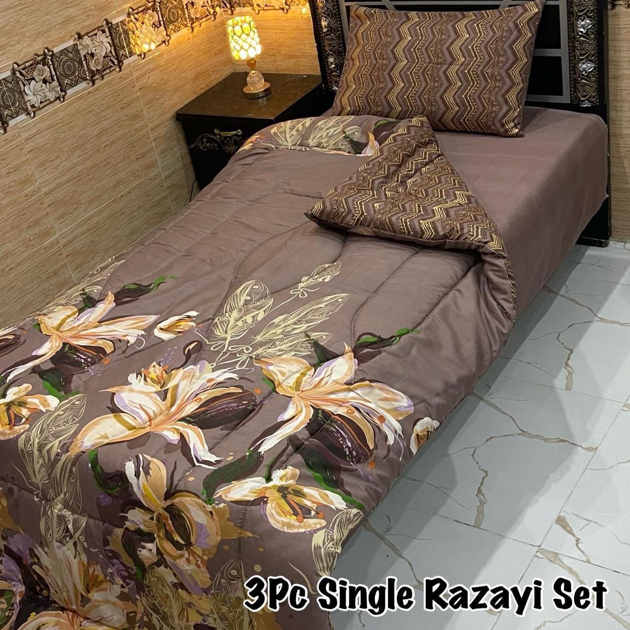 3PC Single Vicky Razai Set
