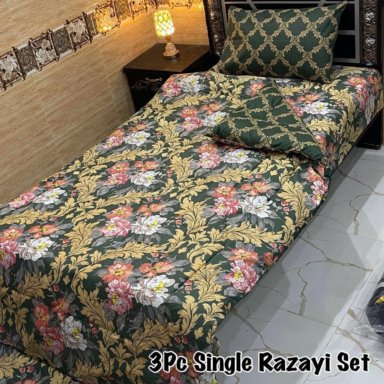 3PC Single Vicky Razai Set