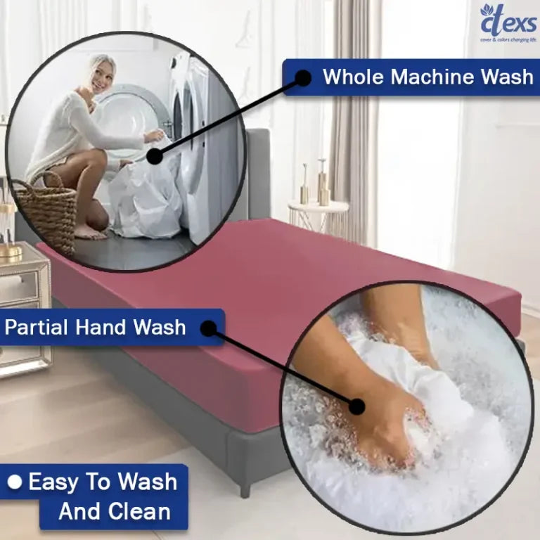 Waterproof Mattress Protector Covers –MAHROON