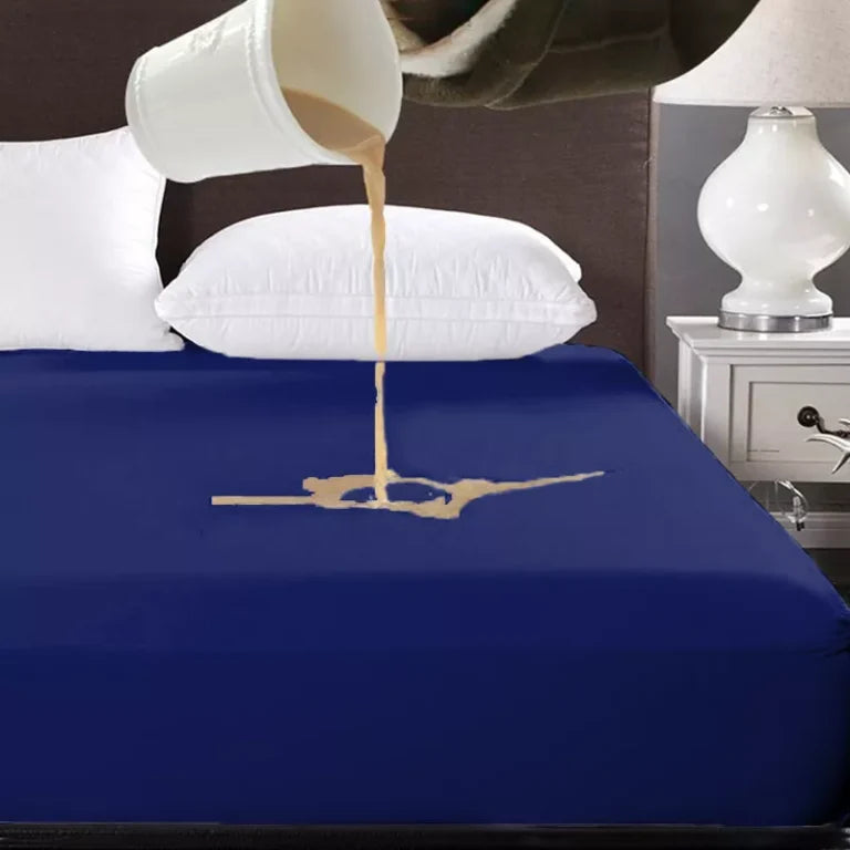 Waterproof Mattress Protector Covers – NAVY-BLUE