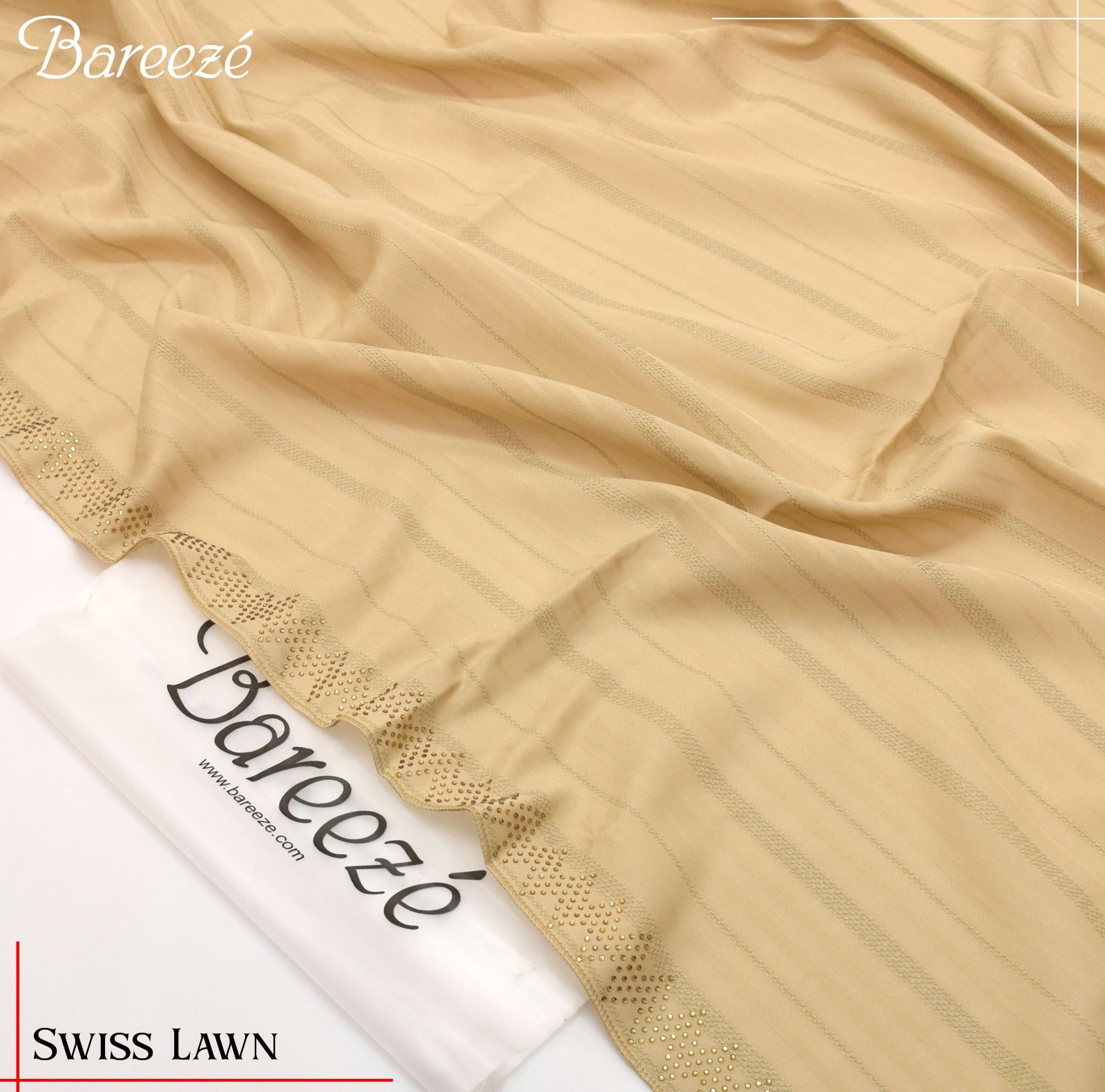 Bareeze Lawn Shawl ( Dzg & no 1017 )