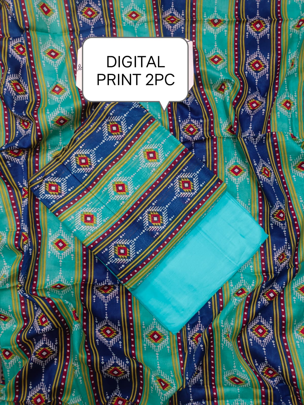 ALKARAM 2PC DIGITAL PRINT LAWN ( DES NO 8825 )