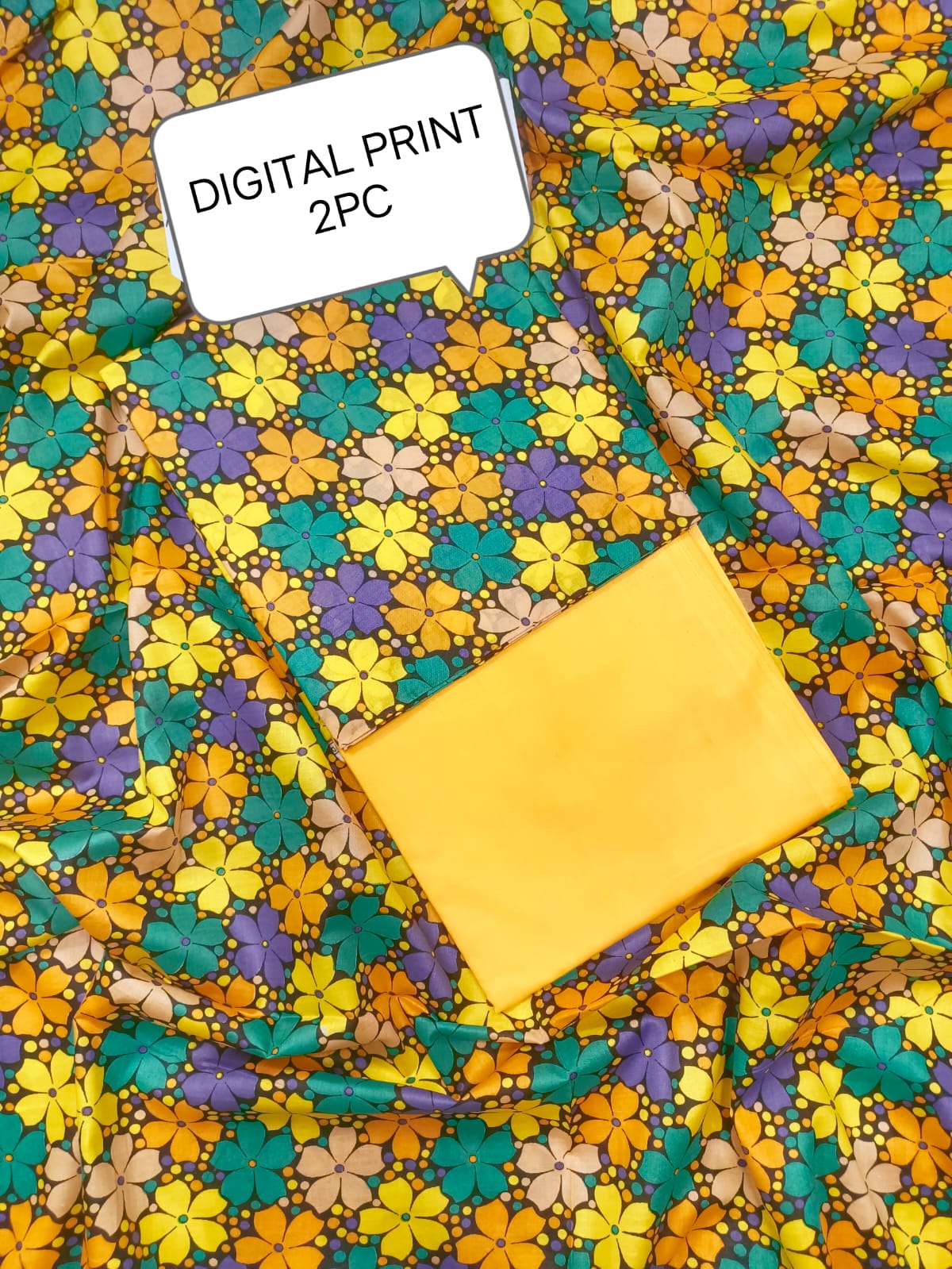 ALKARAM 2PC DIGITAL PRINT LAWN ( DES NO 8827 )