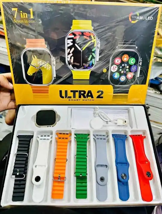 Ultra Smartwatch With 7 Straps