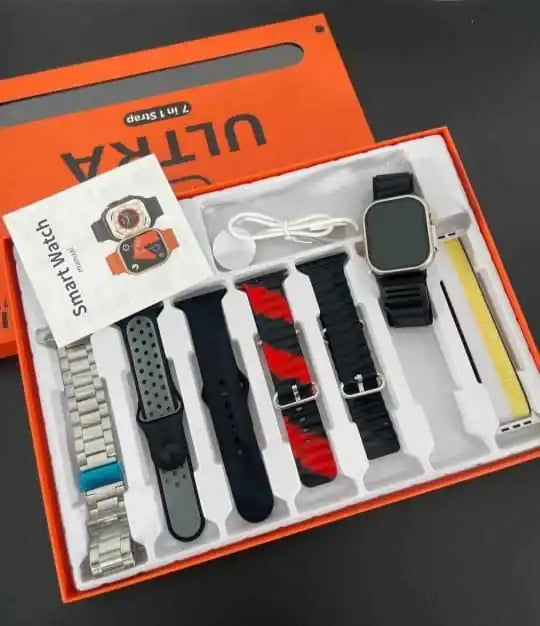 Ultra Smartwatch With 7 Straps