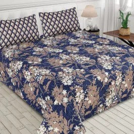 Gul Ahmed-King cotton bedsheet 3 pcs