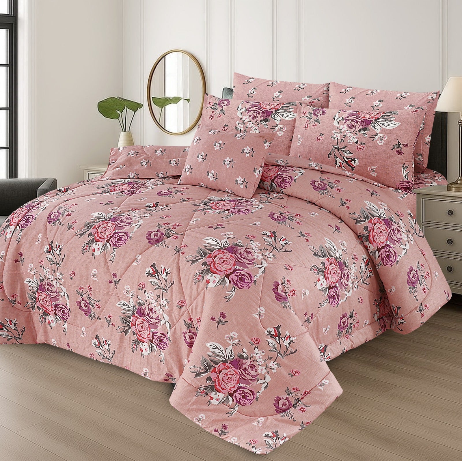 King Cotton Comfurter set 7pcs(Design MZk-254)