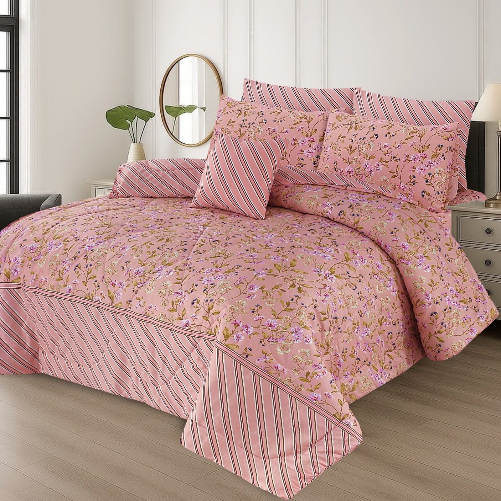 King Cotton Comfurter set 7pcs(Design MZk-249)
