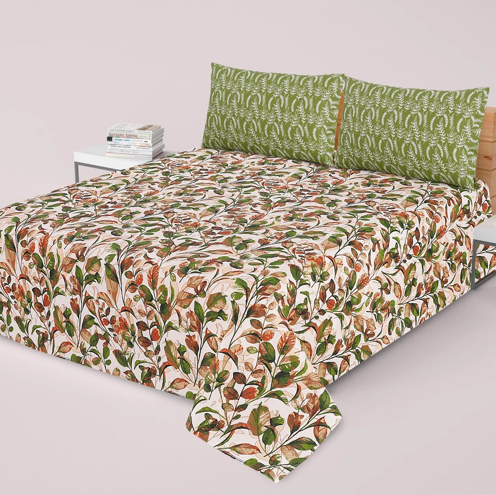 Gul Ahmed-King cotton bedsheet 3 pcs