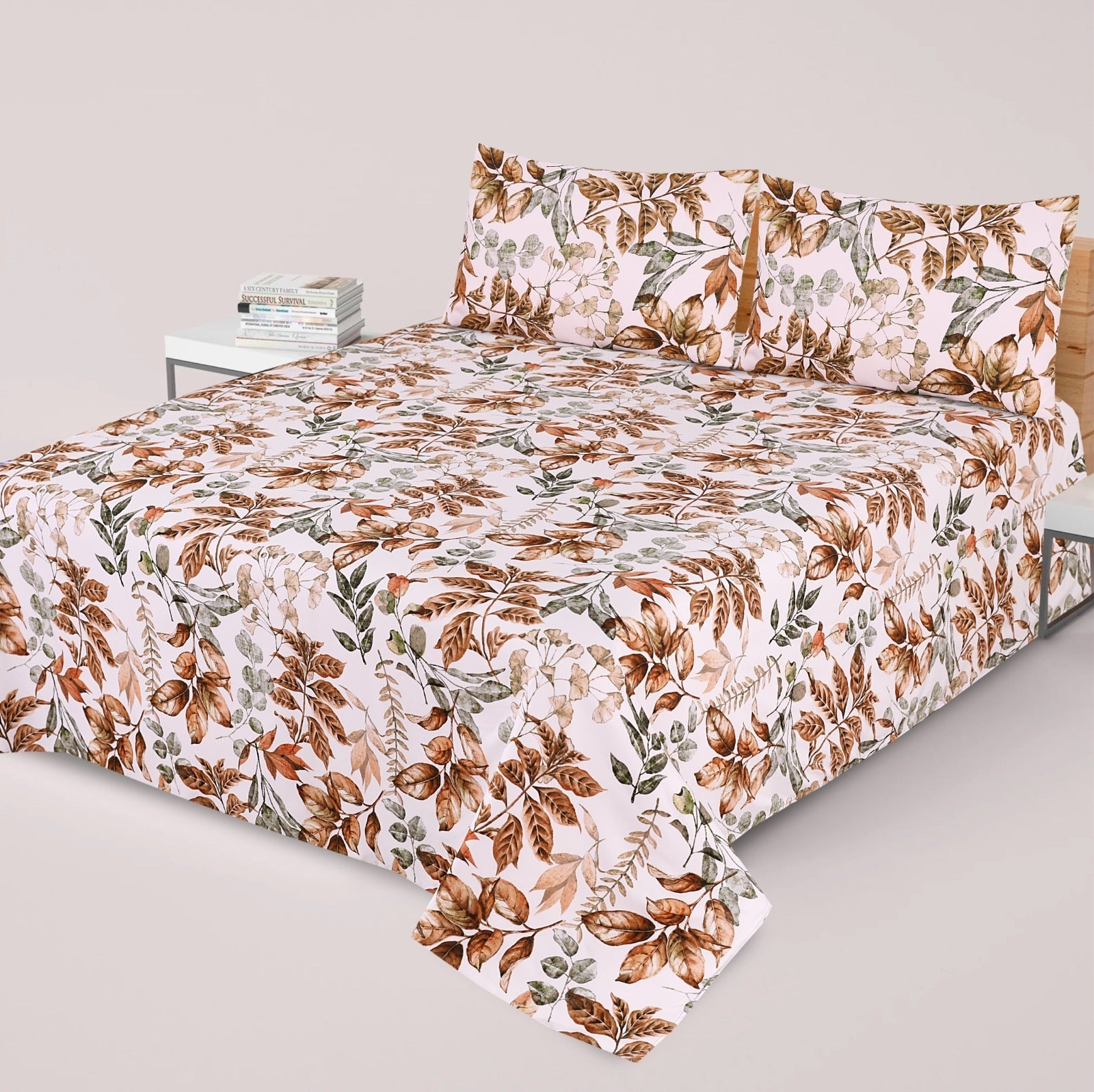 Gul Ahmed-King cotton bedsheet 3 pcs