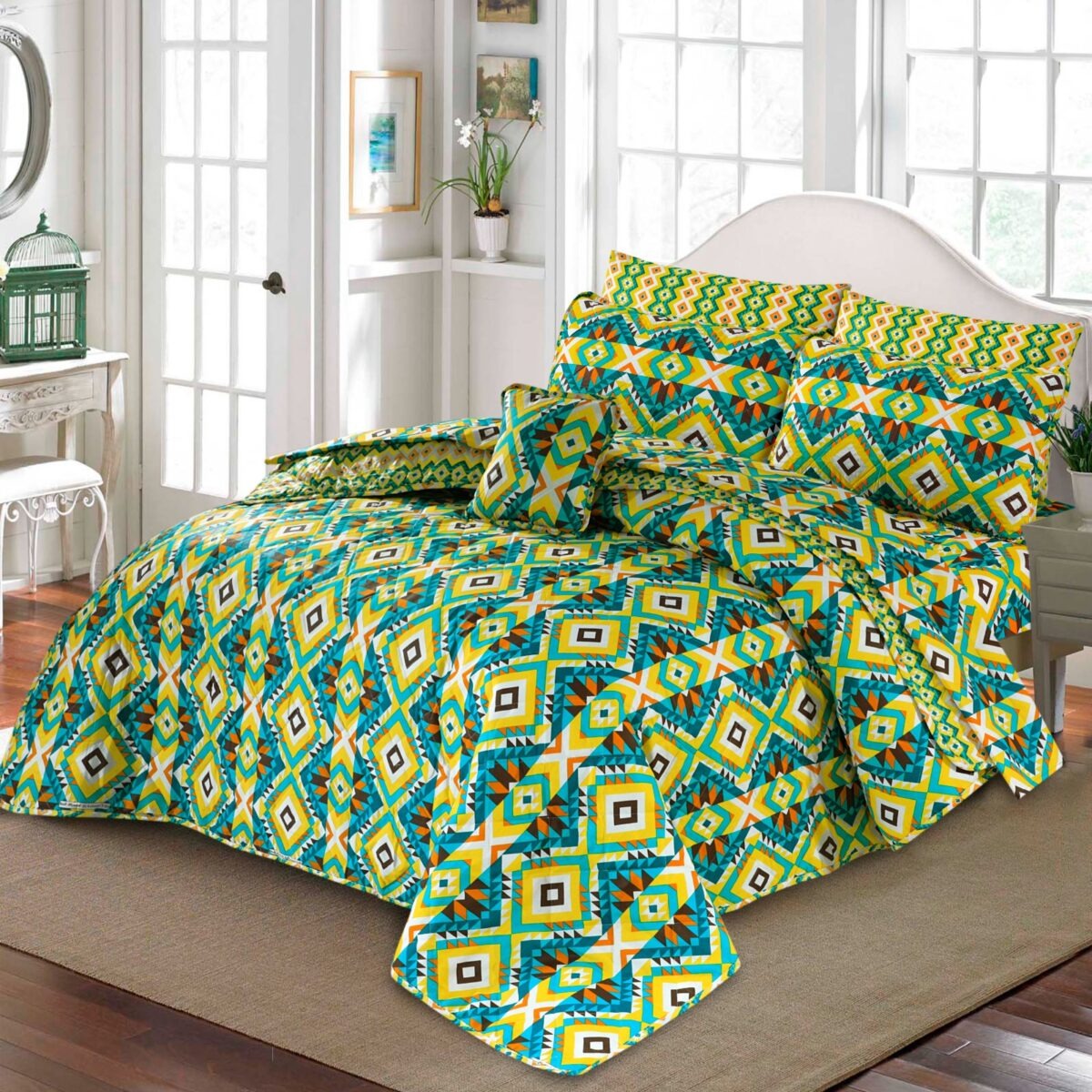 King Cotton Comfurter set 7pcs(Design MZk-258)
