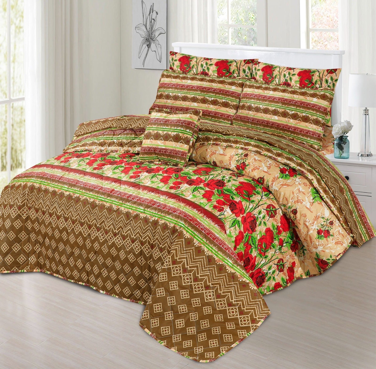 King Cotton Comfurter set 7pcs(Design MZk-259)