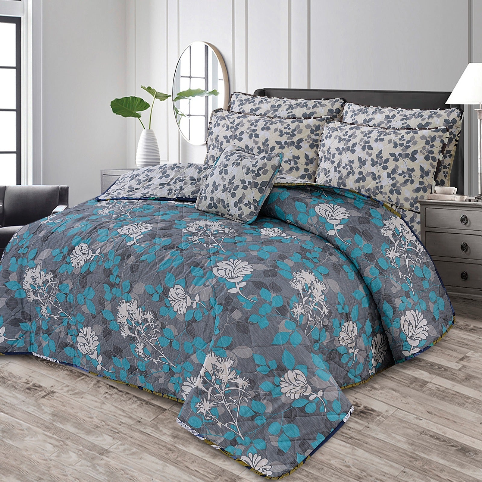 King Cotton Comfurter set 7pcs(Design MZk-266)