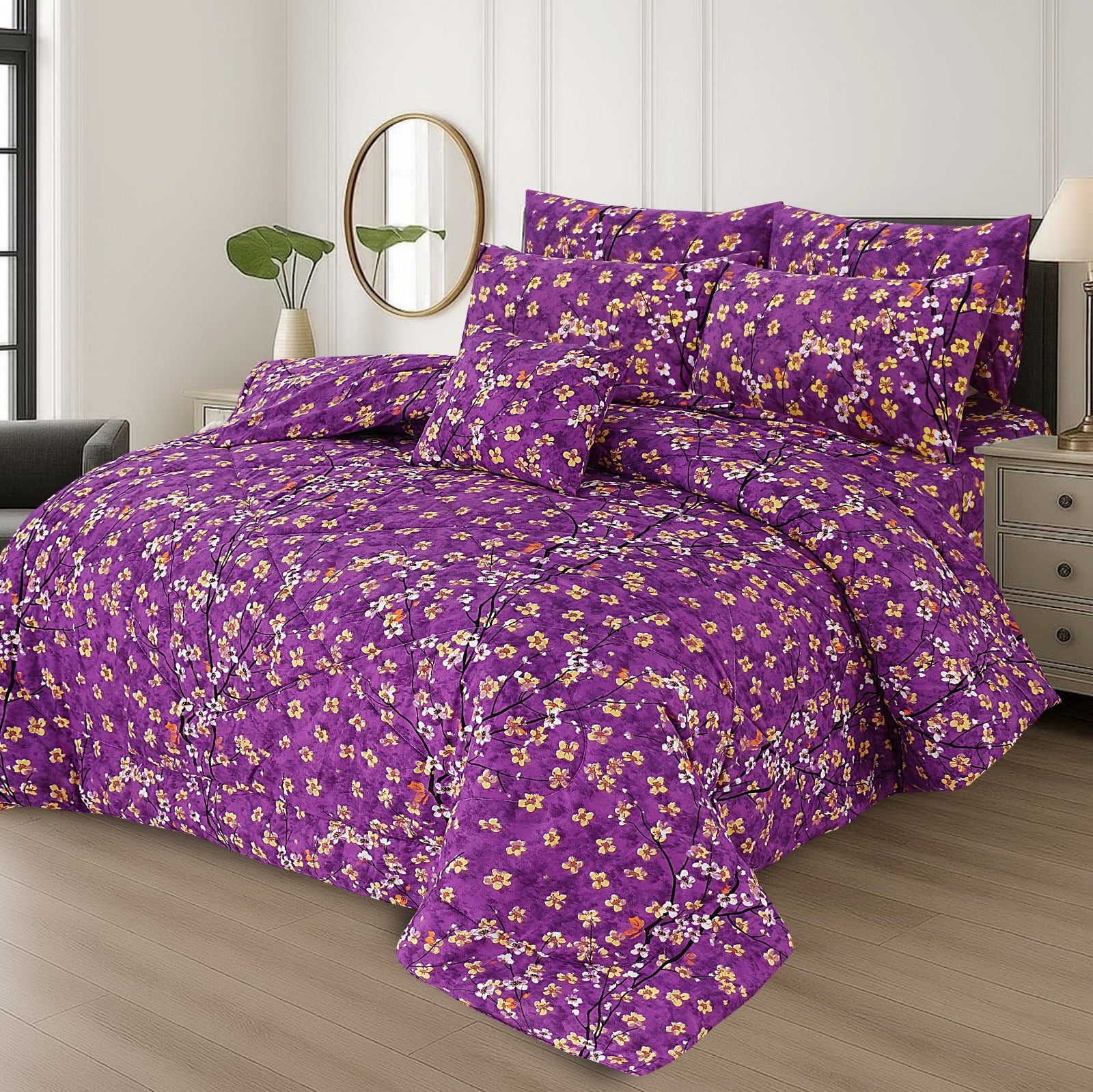 King Cotton Comfurter set 7pcs(Design MZk-273)