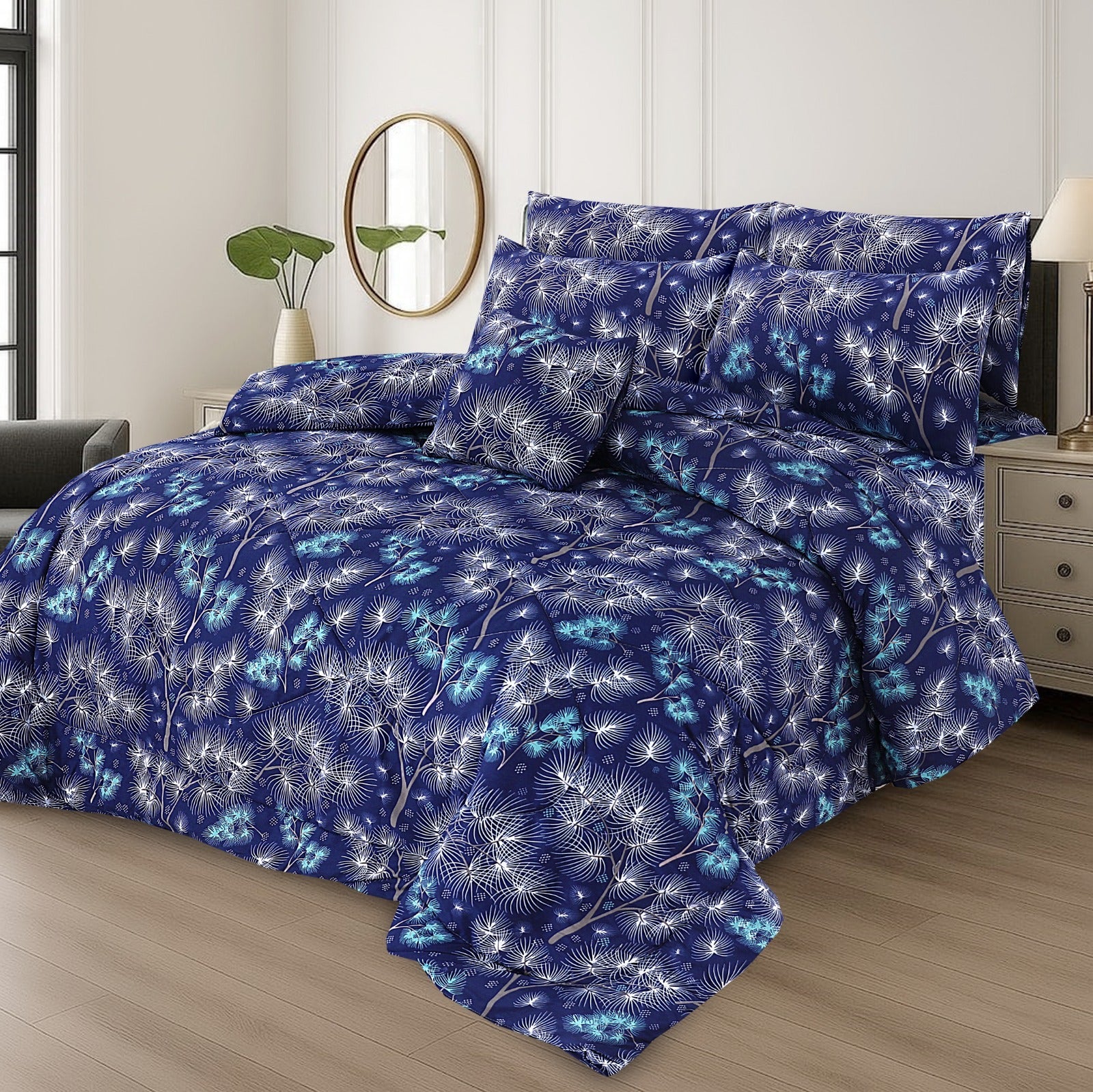 King Cotton Comfurter set 7pcs(Design MZk-275)