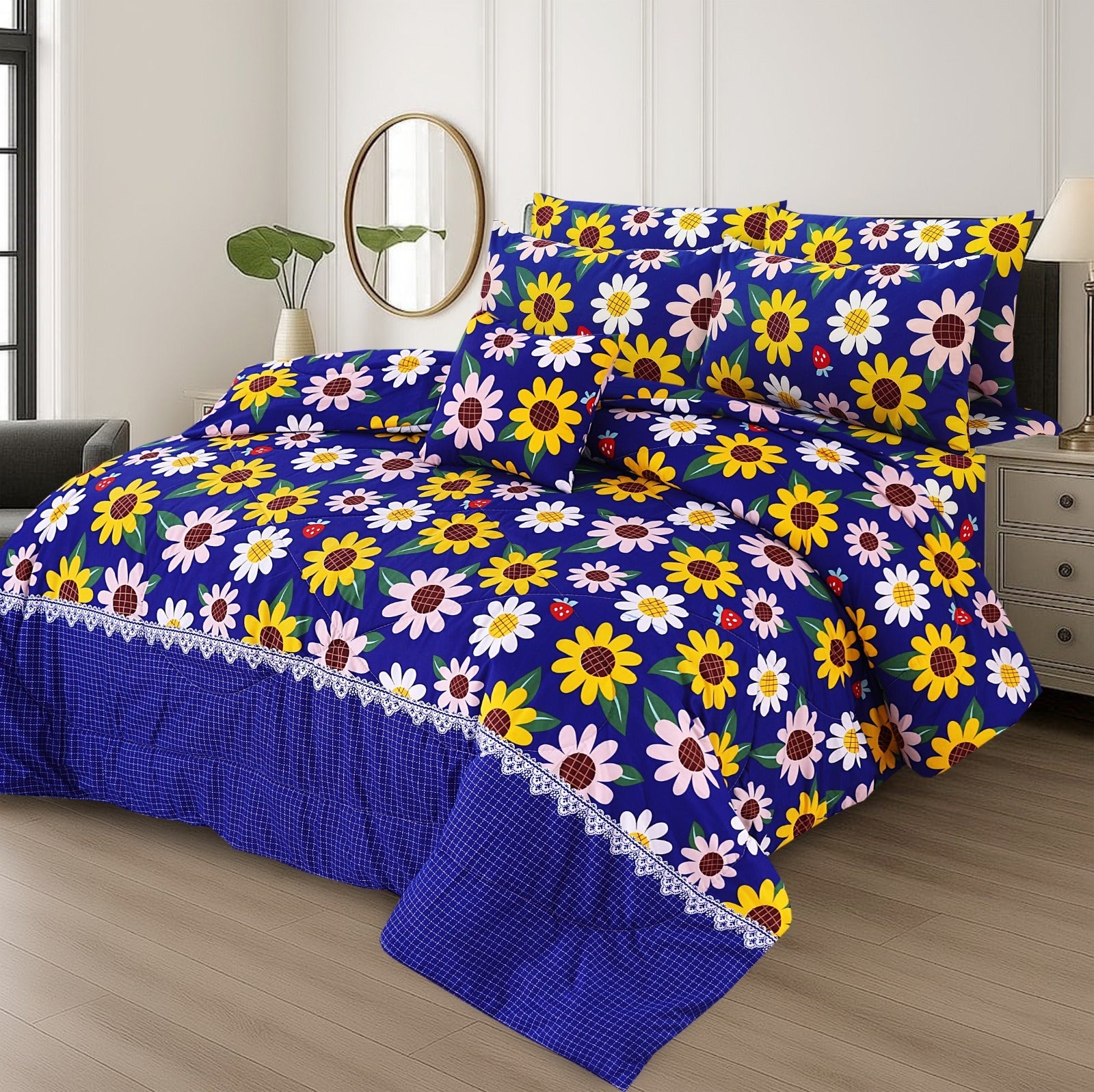 King Cotton Comfurter set 7pcs(Design MZk-279)