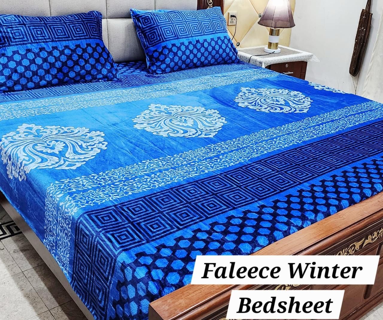 3PCS FLEES BEDSHEET (big box) DZN 8838