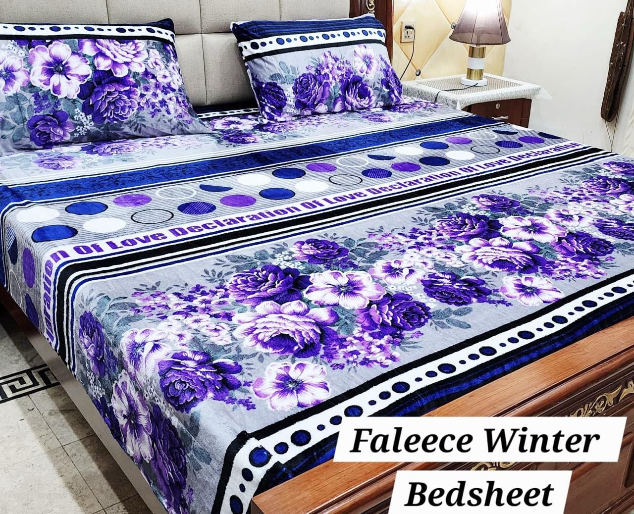 3PCS FLEES BEDSHEET (big box) DZN 8837