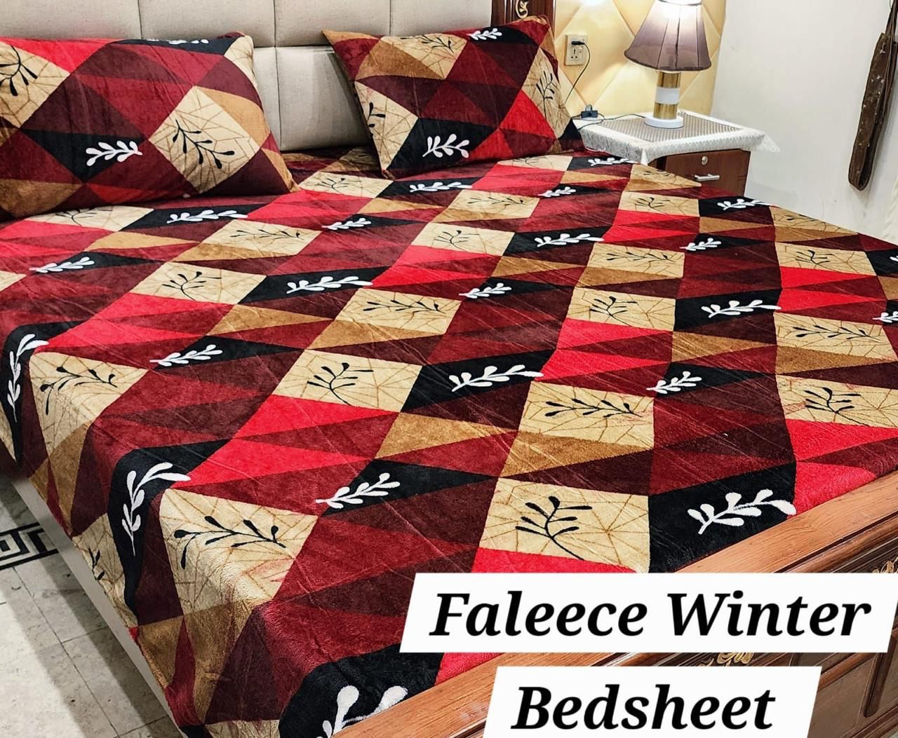 3PCS FLEES BEDSHEET (big box) DZN 8832