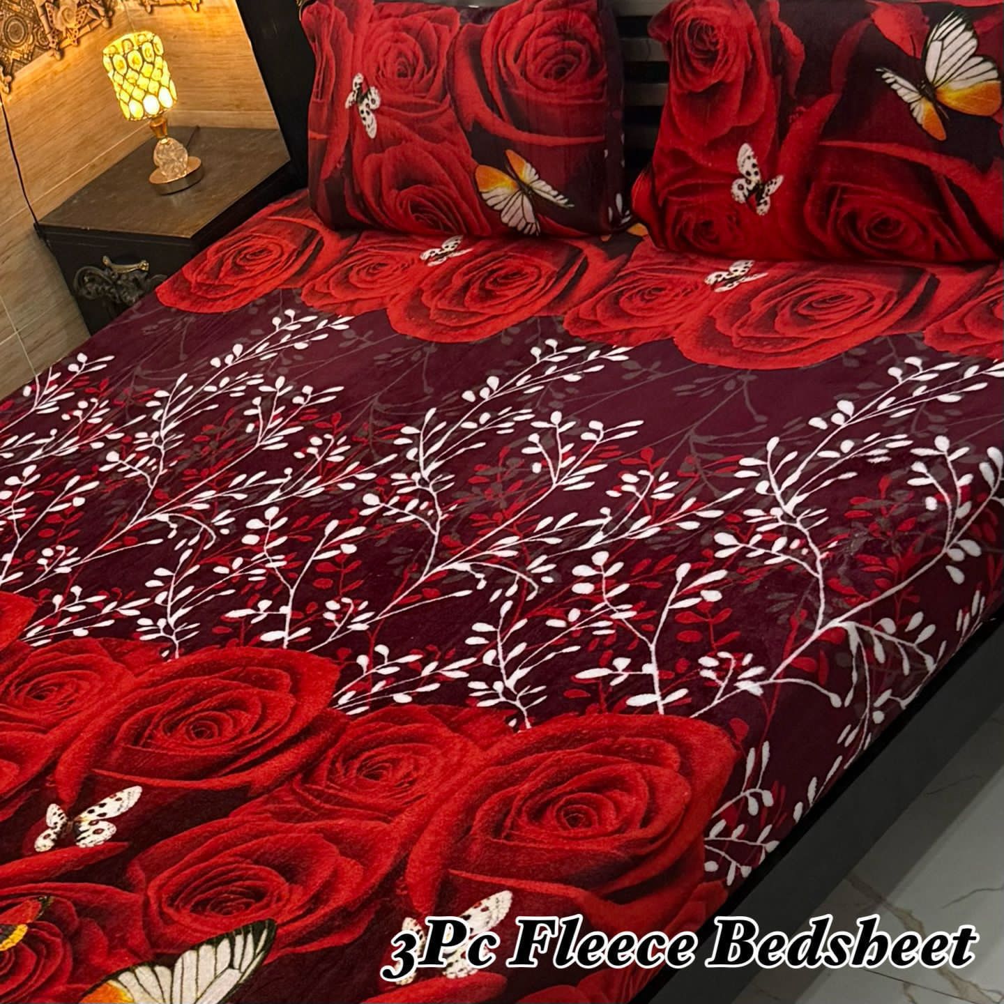3PCS FLEES BEDSHEET (big box) DZN 8873