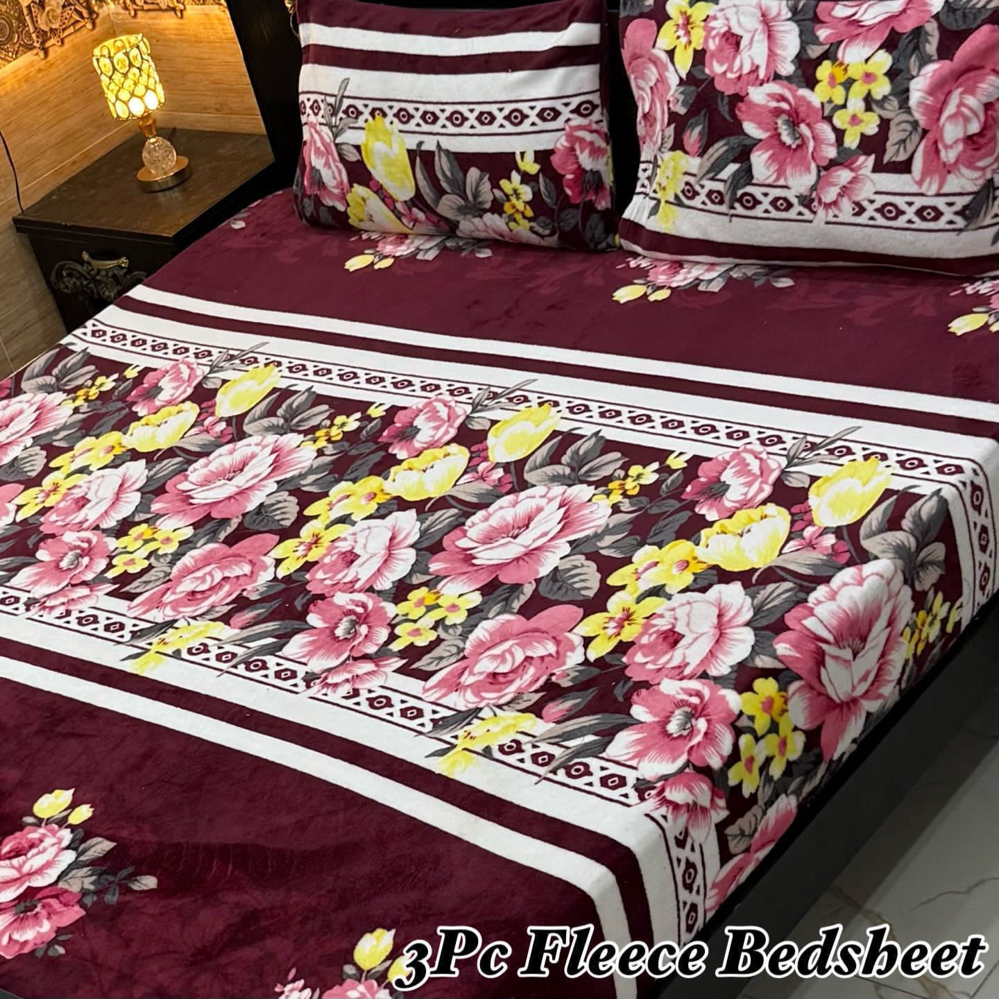 3PCS FLEES BEDSHEET (big box) DZN 8874