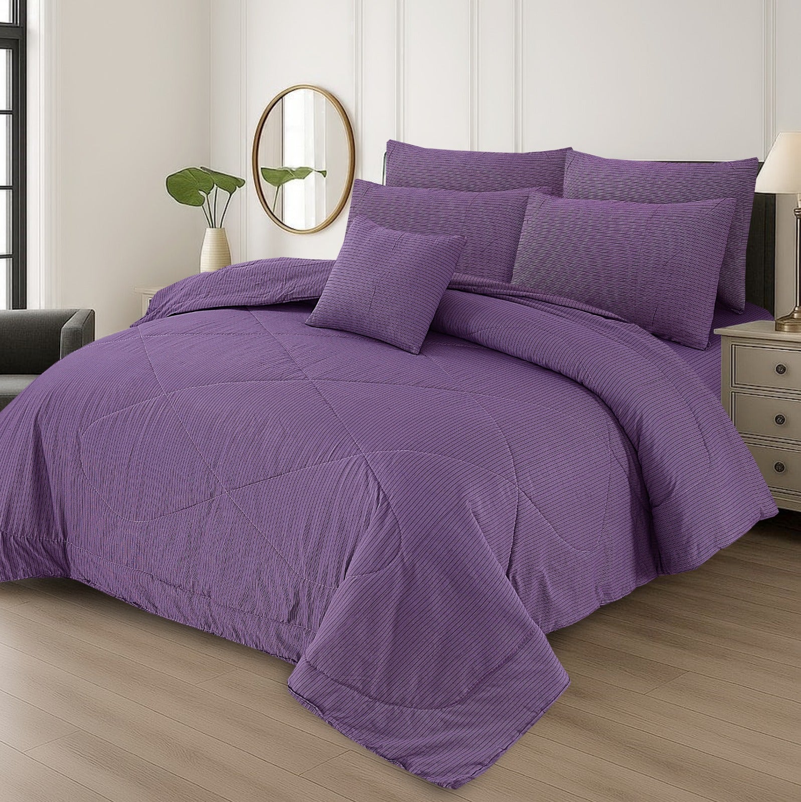 7 pcs Comforter Set(Design MZk-336)