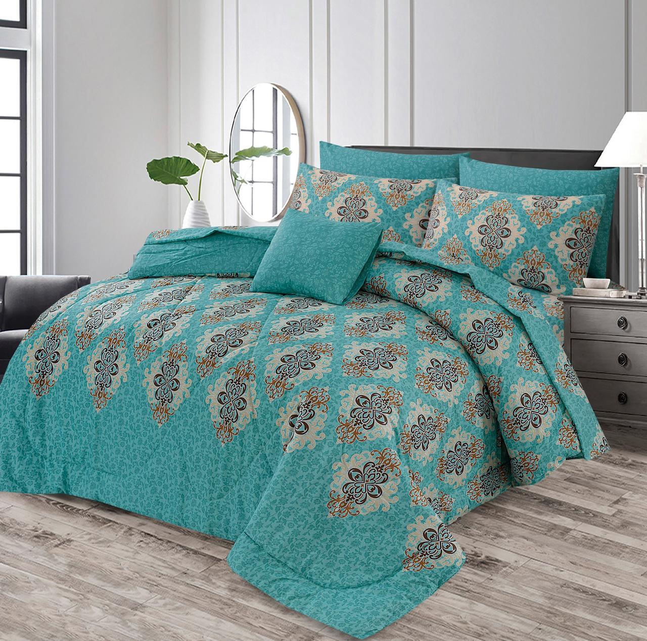 7 pcs Comforter Set(Design MZk-323)