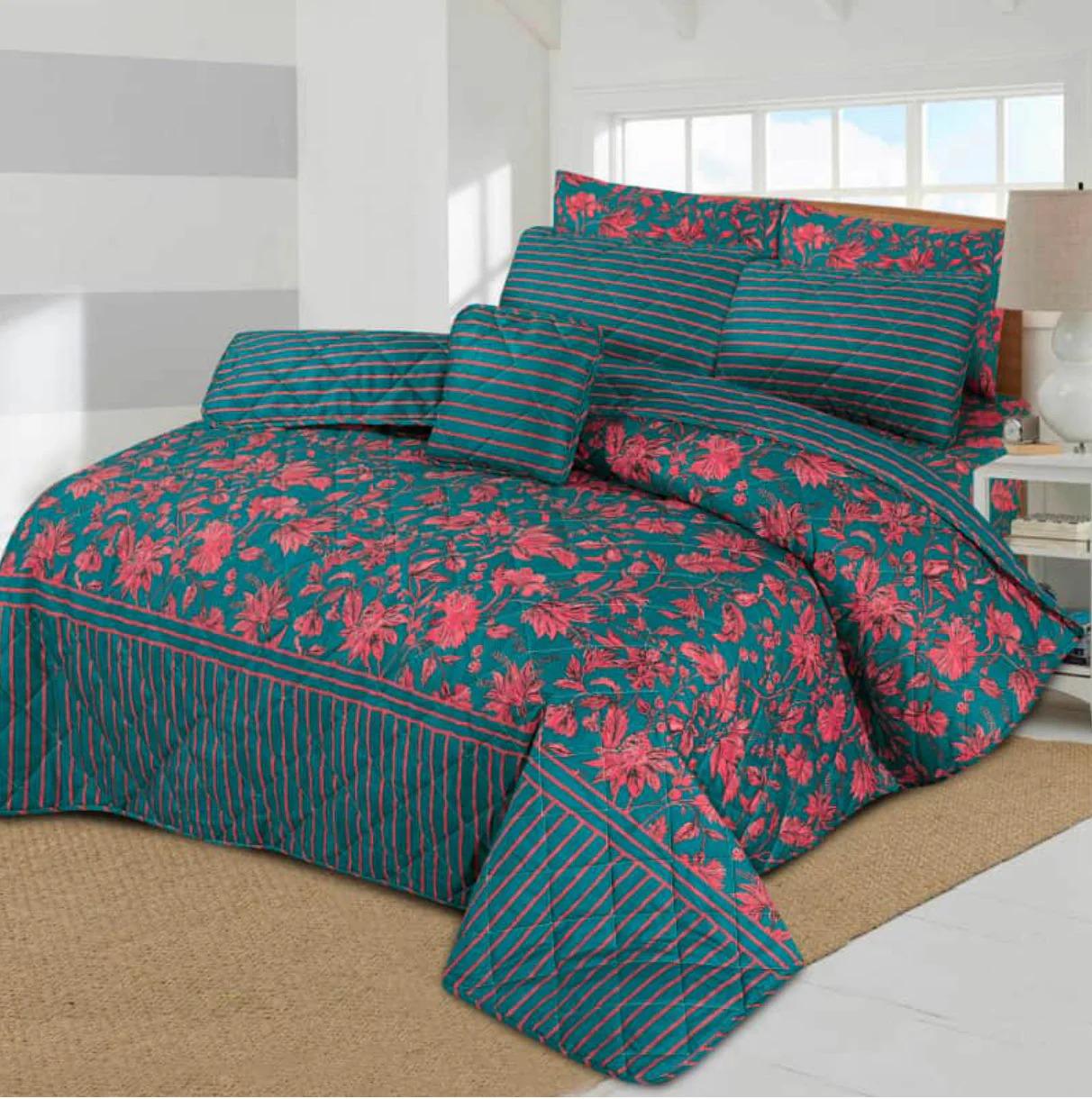 7 pcs Comforter Set(Design MZk-305)