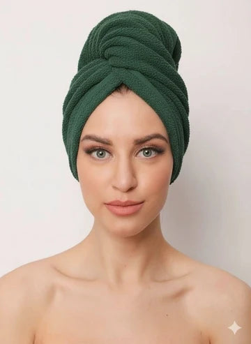 Luxury Microfiber Turban Towel | Fast Hair Drying & Comfortable Fit