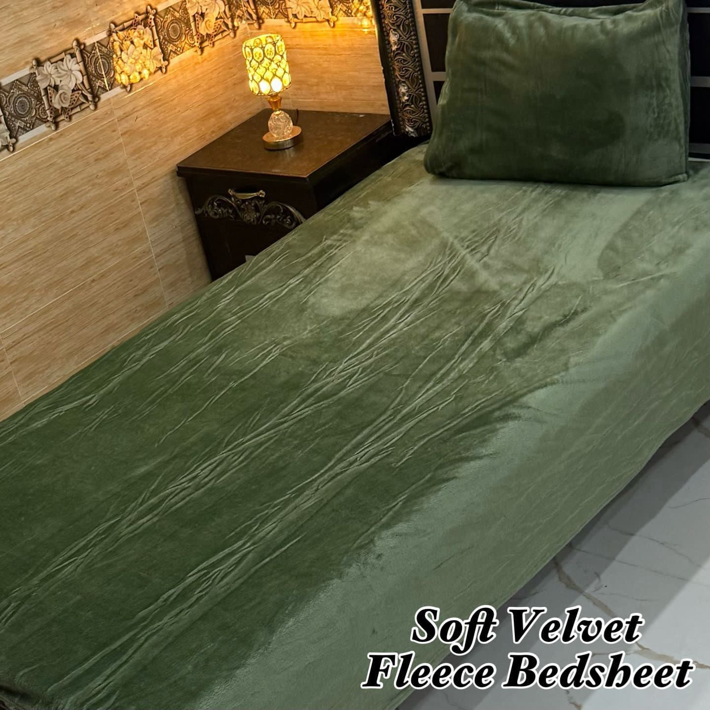 Single Soft Velvet Fleece Bedsheet