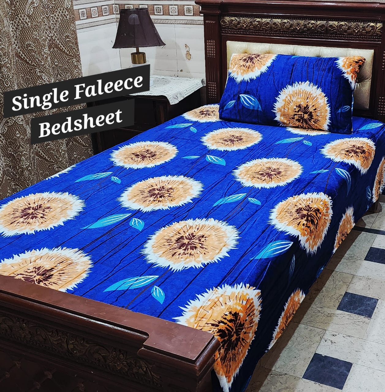 Soft Flees Single Bedsheets (DZN 7724)