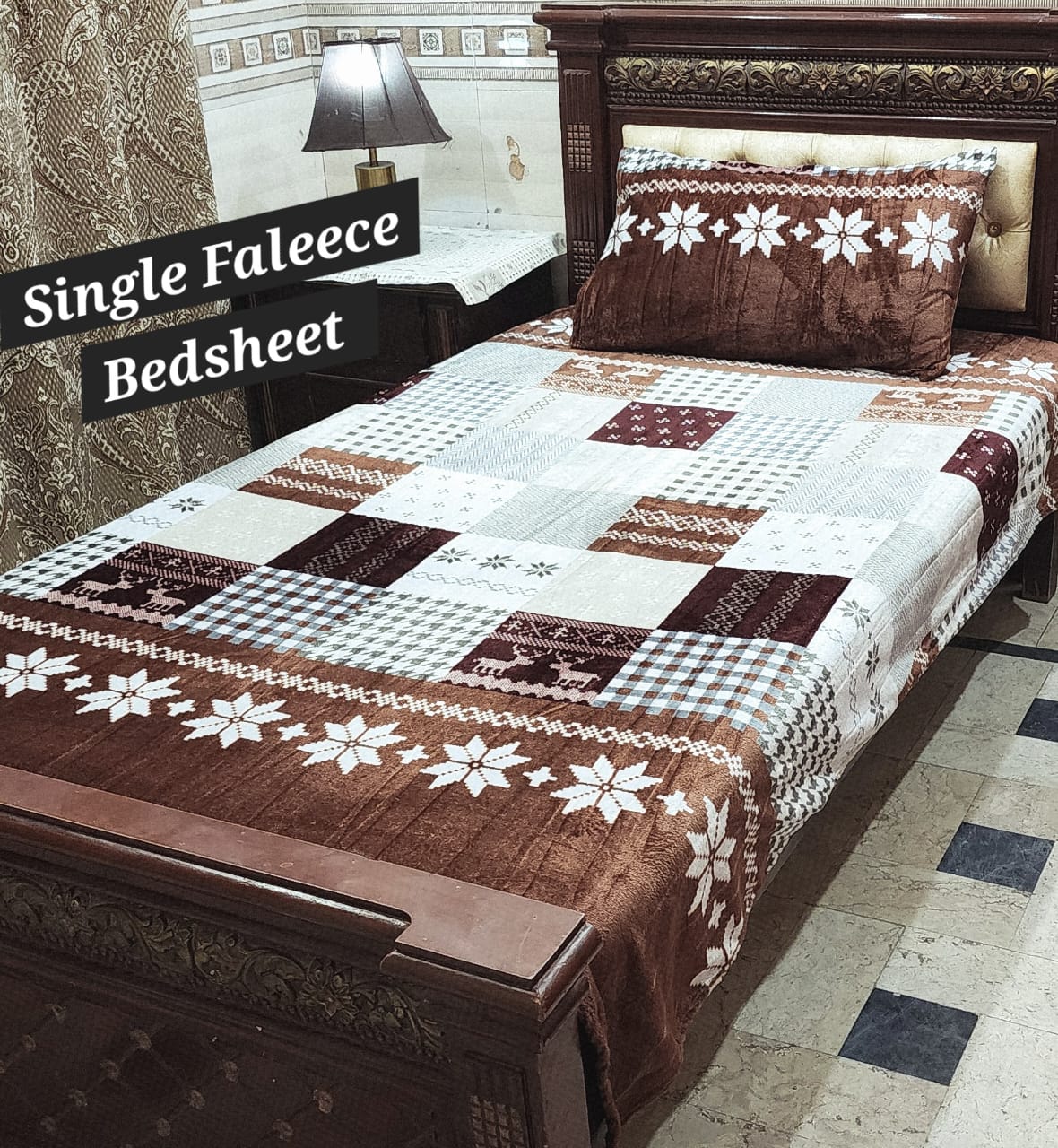 Soft Flees Single Bedsheets (DZN 7726)