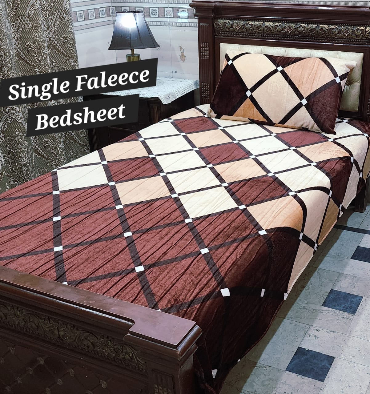 Soft Flees Single Bedsheets (DZN 7719)