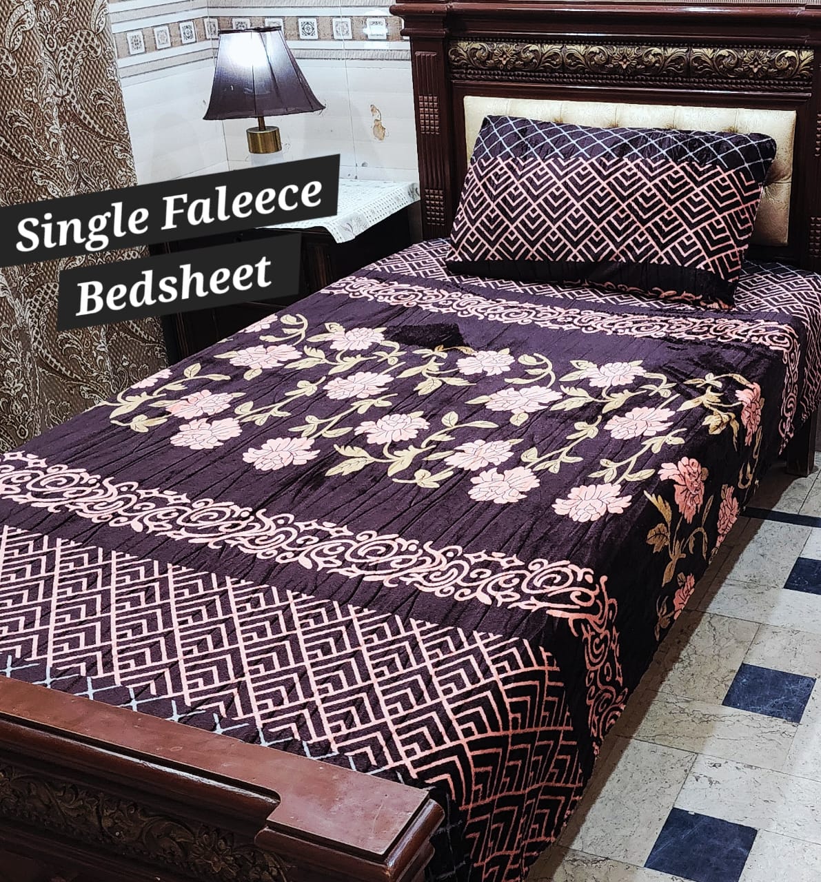 Soft Flees Single Bedsheets (DZN 7718)