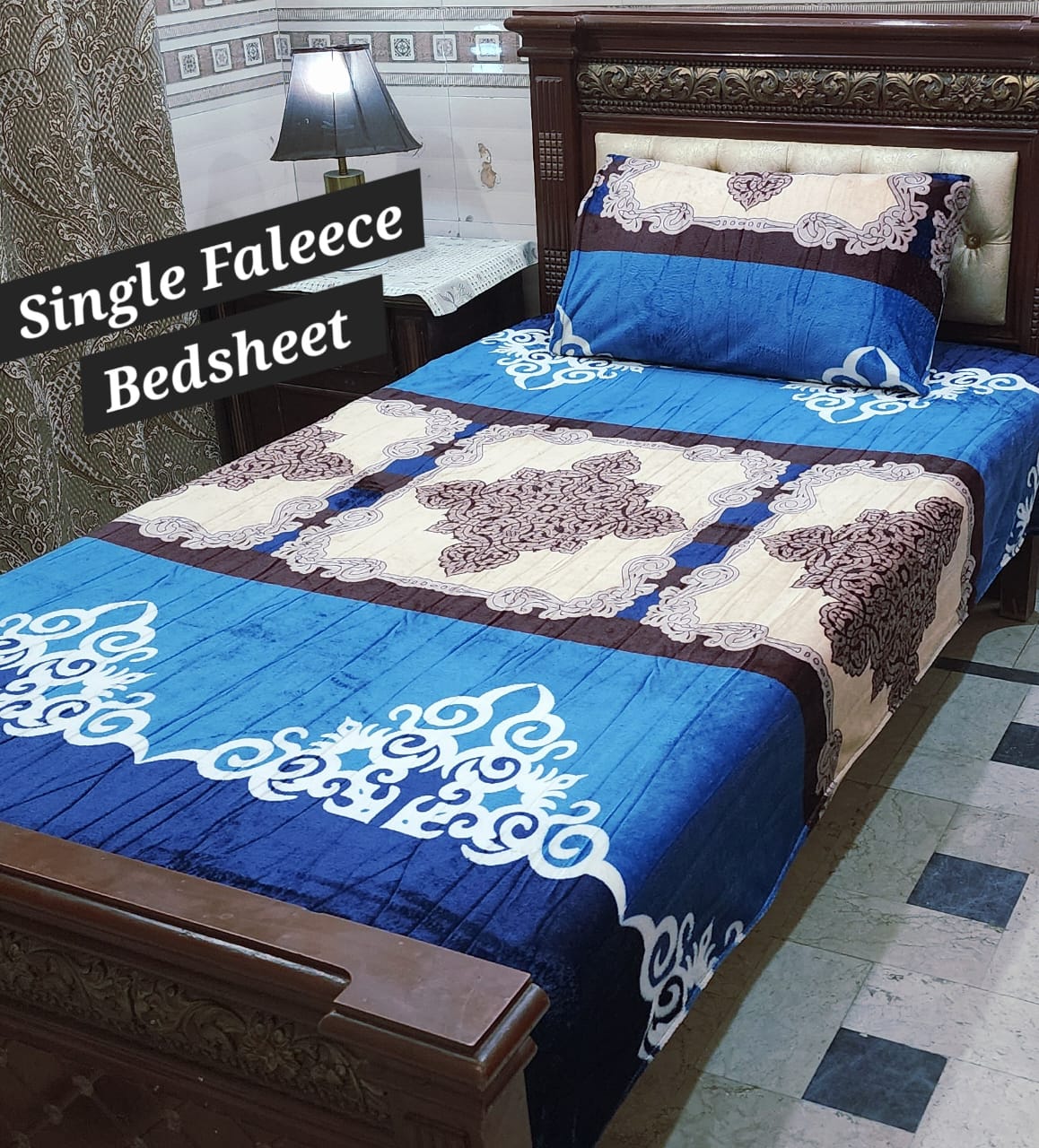 Soft Flees Single Bedsheets (DZN 7716)